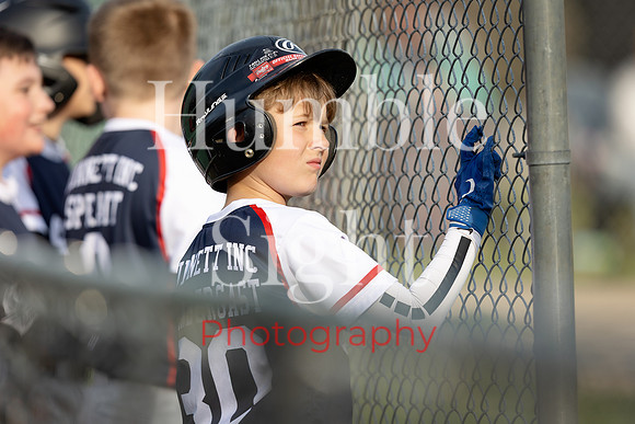 Dugout celebration during Maine Little League baseball game