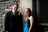 Nathan and Bre prom portraits at Brewer Riverwalk Maine