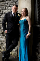 Elegant prom portraits by the river in Brewer Maine