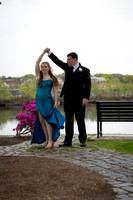 Prom portrait session at Brewer Riverwalk in Maine