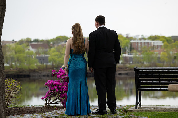Formal prom portraits in Brewer Maine