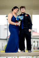 High school prom couple portraits in Maine