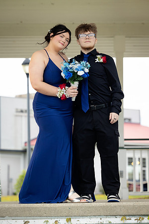 High school prom couple portraits in Maine