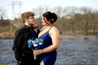 Grant and Miley senior prom portraits in Maine