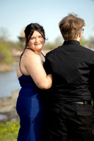 Grant and Miley prom portraits at Old Town Riverfront Park Maine