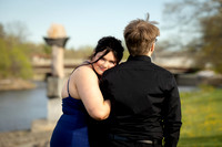 Prom portrait session in Old Town Maine waterfront park
