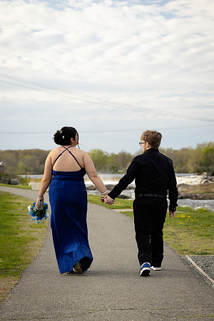 High school prom couple portraits in Maine