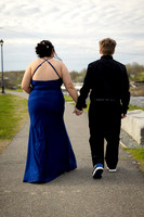 Couples prom portrait session near Bangor Maine