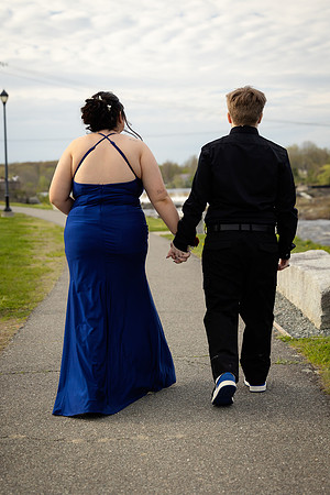 Couples prom portrait session near Bangor Maine