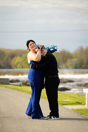 Senior prom couple photography in Old Town Maine