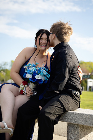 Couples prom portrait session near Bangor Maine