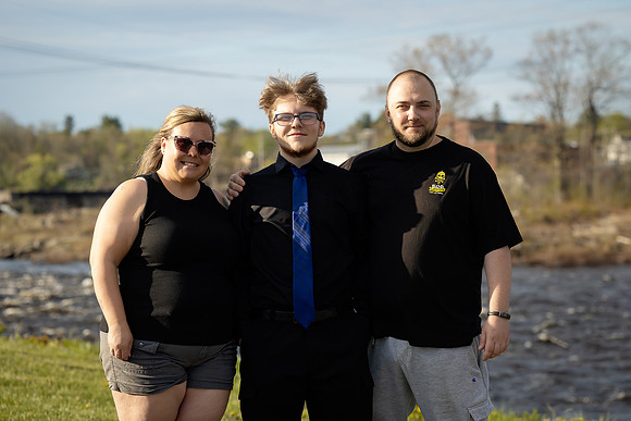 Senior prom couple photography in Old Town Maine