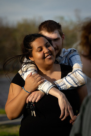 High school prom couple portraits in Maine