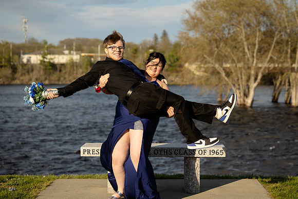 Formal prom photography in Old Town Maine