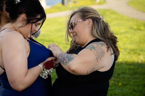 Couples prom portrait session near Bangor Maine