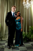 John Bapst students posing for prom portraits