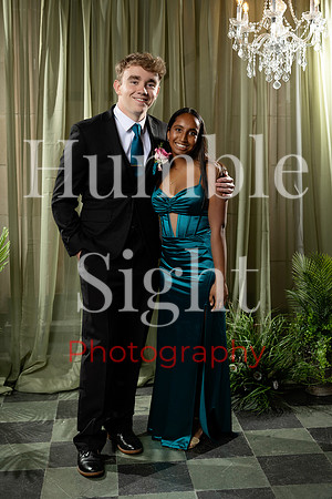 John Bapst students posing for prom portraits