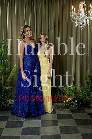 Group prom portraits at John Bapst prom