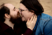 Courtney and Justin engagement session in Acadia National Park Maine