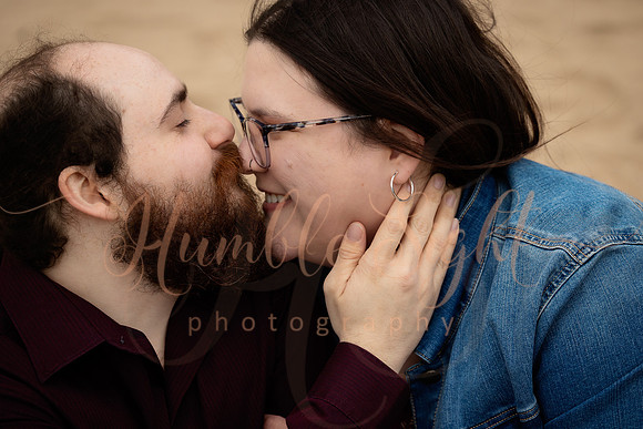 Courtney and Justin engagement session in Acadia National Park Maine