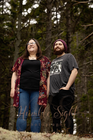 Romantic couples session in Acadia National Park