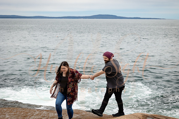 Acadia National Park couples portraits in spring