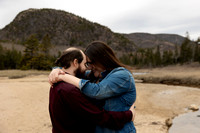 Acadia National Park engagement photos in May