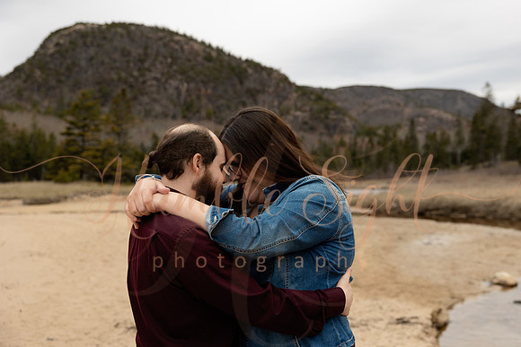 Acadia National Park engagement photos in May
