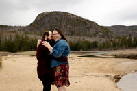 Maine engagement photography in Acadia National Park