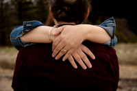 Engaged couple portraits in Bar Harbor area Maine