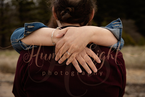 Engaged couple portraits in Bar Harbor area Maine