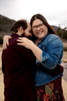 Natural engagement photography in Acadia National Park