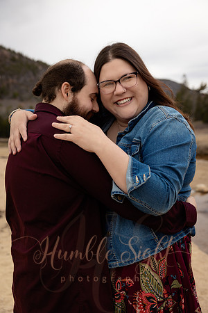 Natural engagement photography in Acadia National Park