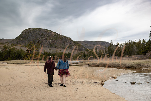 Acadia National Park couples portraits in spring