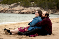Acadia National Park engagement photos in May