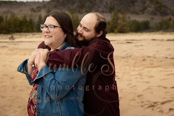 Romantic couples session in Acadia National Park