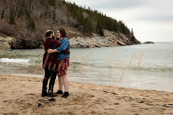 Acadia National Park couples portraits in spring