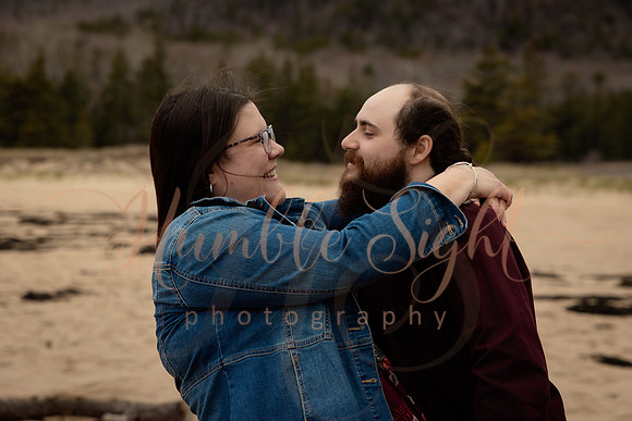 Acadia National Park engagement photos in May