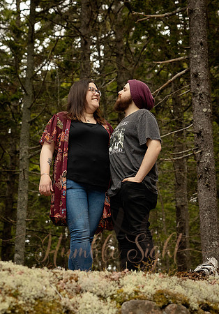 Acadia National Park engagement photos in May
