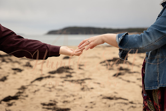 Romantic couples session in Acadia National Park