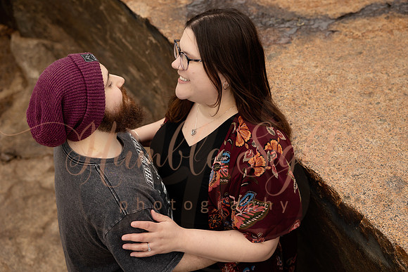 Maine adventure engagement session for 2027 wedding couple