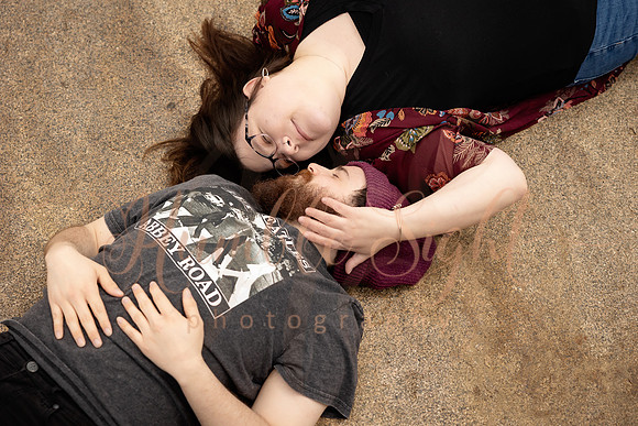 Courtney and Justin engagement session in Acadia National Park Maine