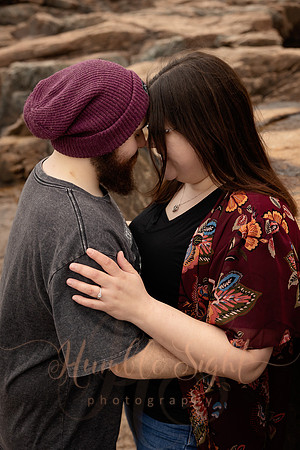 Acadia National Park engagement photos in May