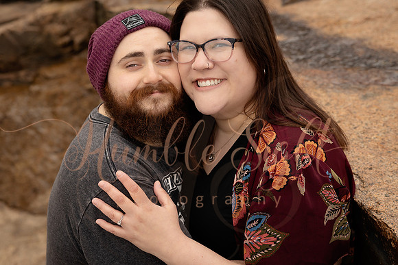Romantic couples session in Acadia National Park