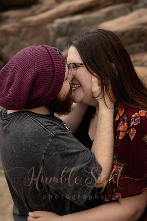 Maine adventure engagement session for 2027 wedding couple