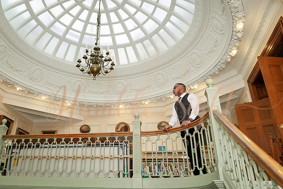 Family celebrating at Bangor City Hall elopement