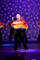 Young dancer performing solo in Kaleidoscope recital
