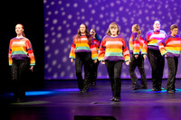 Expressive dance solo at Husson University theatre