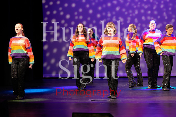 Expressive dance solo at Husson University theatre