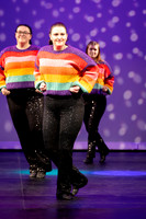 Young dancer performing solo in Kaleidoscope recital